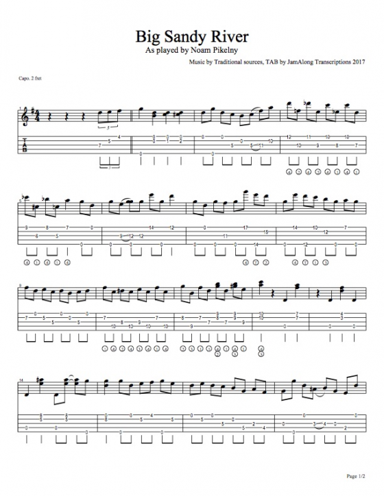 transcribe guitar, transcribe banjo - custom music transcriptions